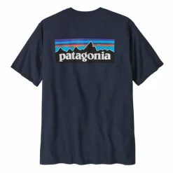 Clearance Patagonia P-6 Logo Responsibili-Tee shirt heren new navy