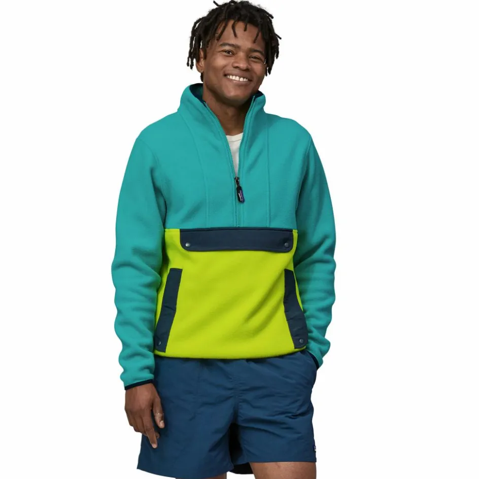 Patagonia Synchilla Fleece Anorak sweater heren phosphorus green