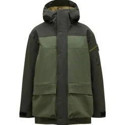 Clearance Peak Performance  2L Stretch parka winterjas heren olive extreme pine needle