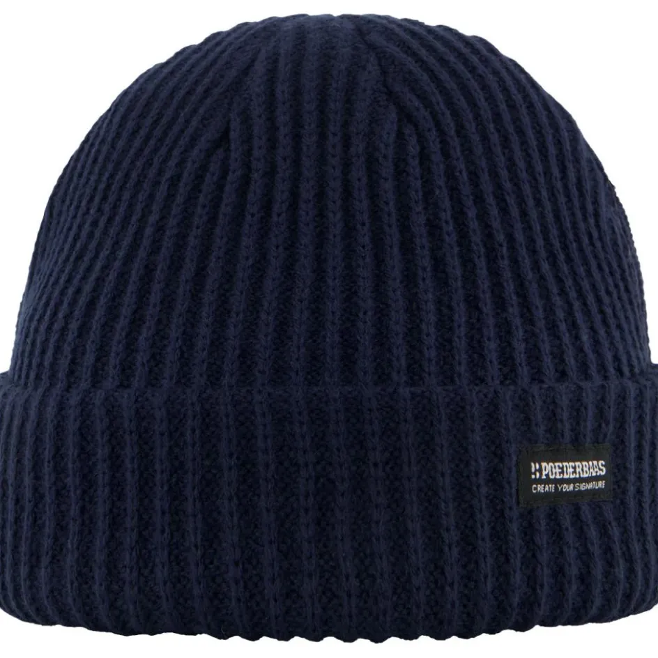 Best Poederbaas Royal Rib muts navy
