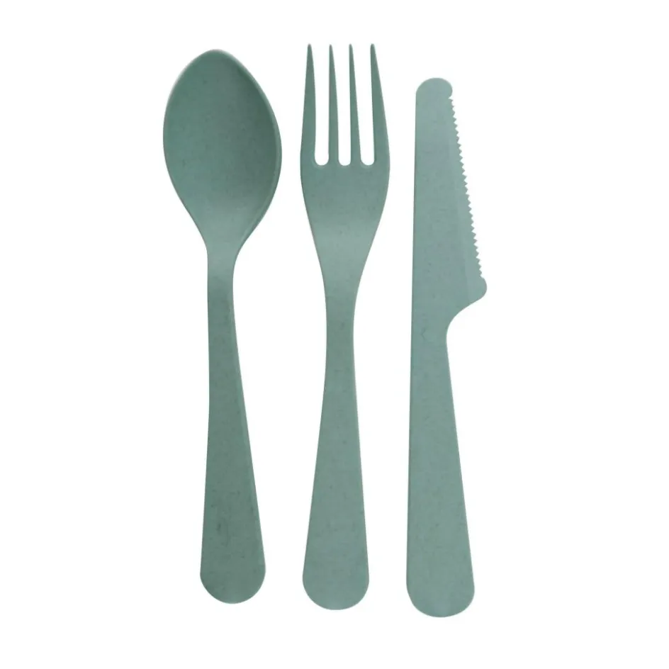 Point-Virgule PLA bestekset saliegroen 3-delig