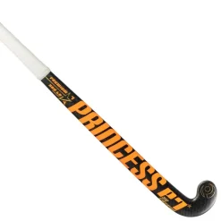 Sale Princess Hockey Indoor Premium 7 Star SG9 low bow hockeystick black orange - 36,5 inch