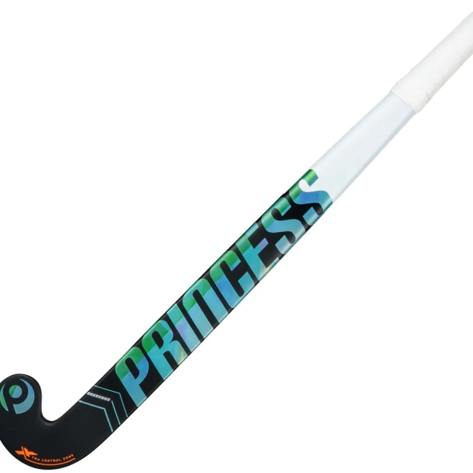 Clearance Princess Hockey No Excuse Rise P1 Mid Bow hockeystick green black - 36,5 inch