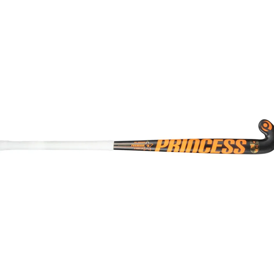 Best Princess Hockey Premium 7 STAR SG9 Low Bow hockeystick junior black orange