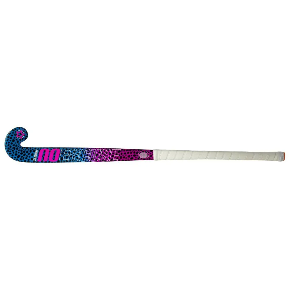 Princess Hockey Woodcore Mid Bow hockeystick junior leopard purple neon pink