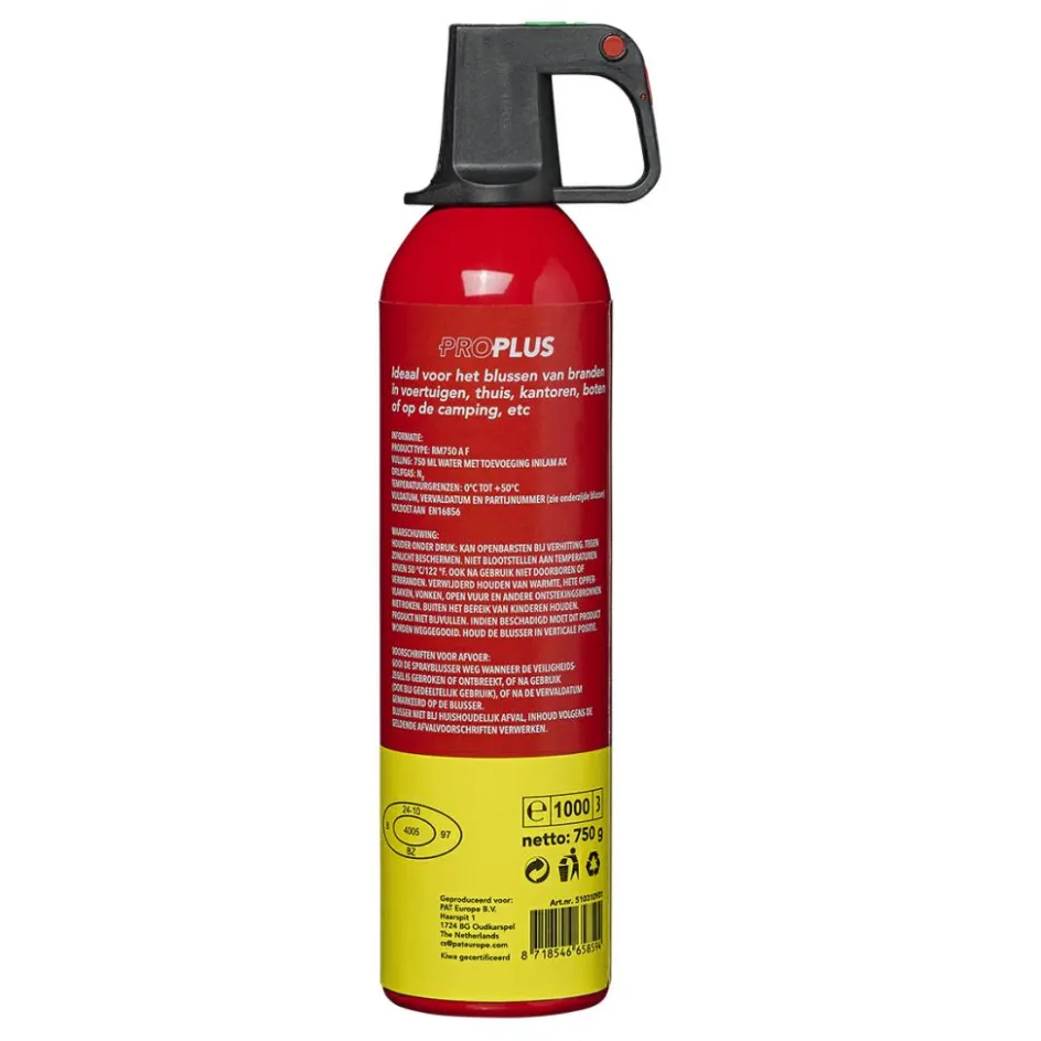 Sale ProPlus A F schuim brandblusser 750 ml