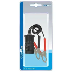 ProPlus Aanstekerdoos met accuklemmen