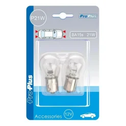 Hot ProPlus BA15s 12V 21W halogeenlamp set van 2 stuks