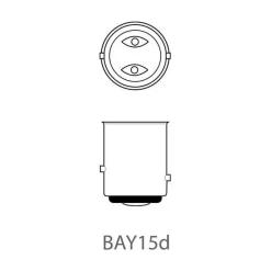 ProPlus BAY15d 12V 21-5W halogeenlamp set van 2 stuks