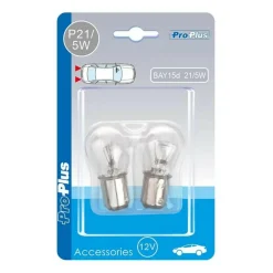 ProPlus BAY15d 12V 21-5W halogeenlamp set van 2 stuks