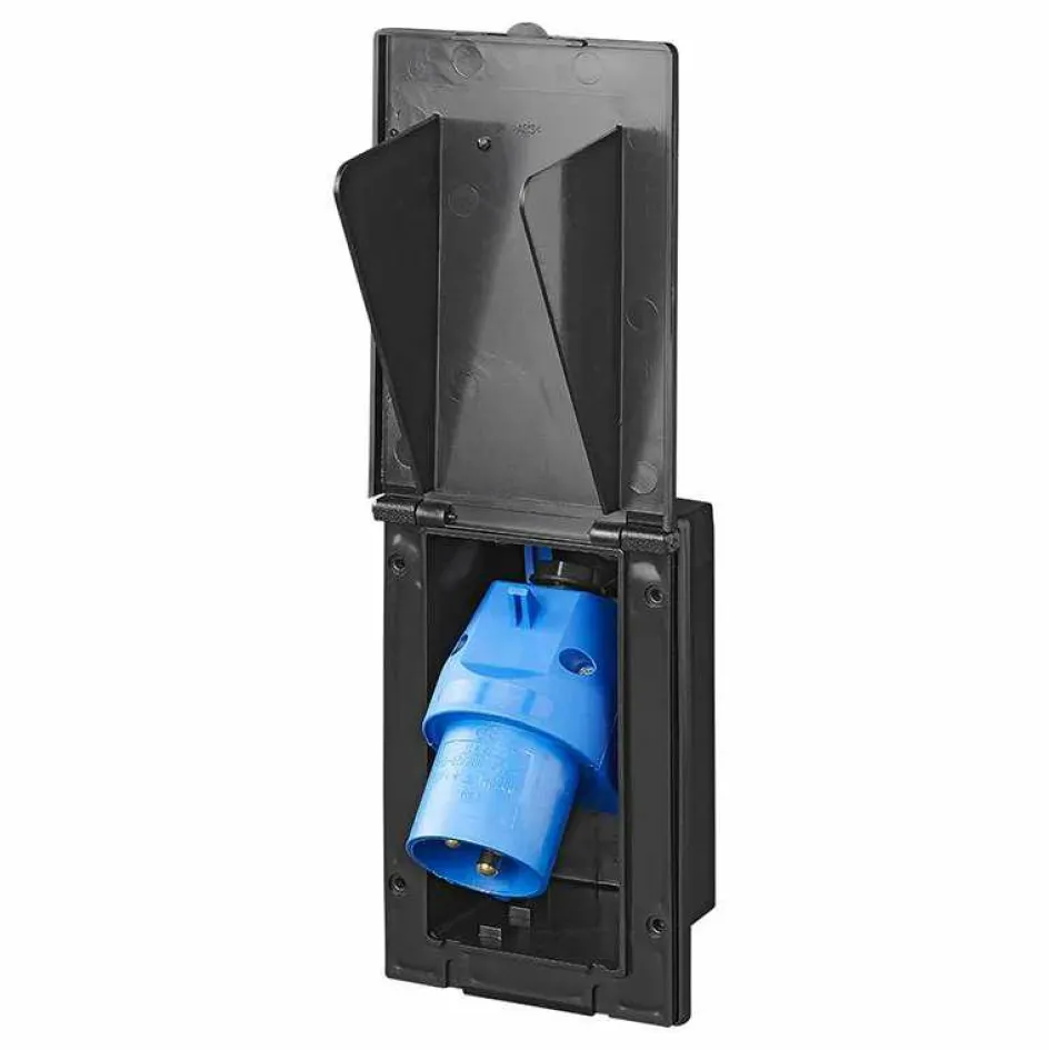 New ProPlus CEE wandinvoerdoos rechthoekig zwart