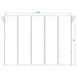 New ProPlus Kookwindscherm 5-delig aluminium