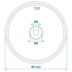ProPlus Reflector 60 mm oranje per 2 stuks