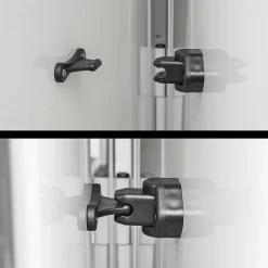 ProPlus Scharnierende deurvanger zwart