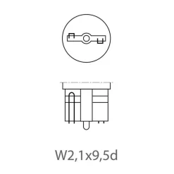 ProPlus T10 12V 3W halogeenlamp set van 2 stuks