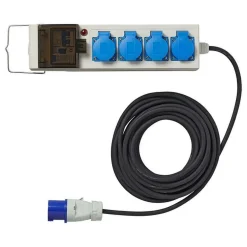 ProPlus Tent-vouwwagen stekkerdoos met aardlekschakelaar  10 meter