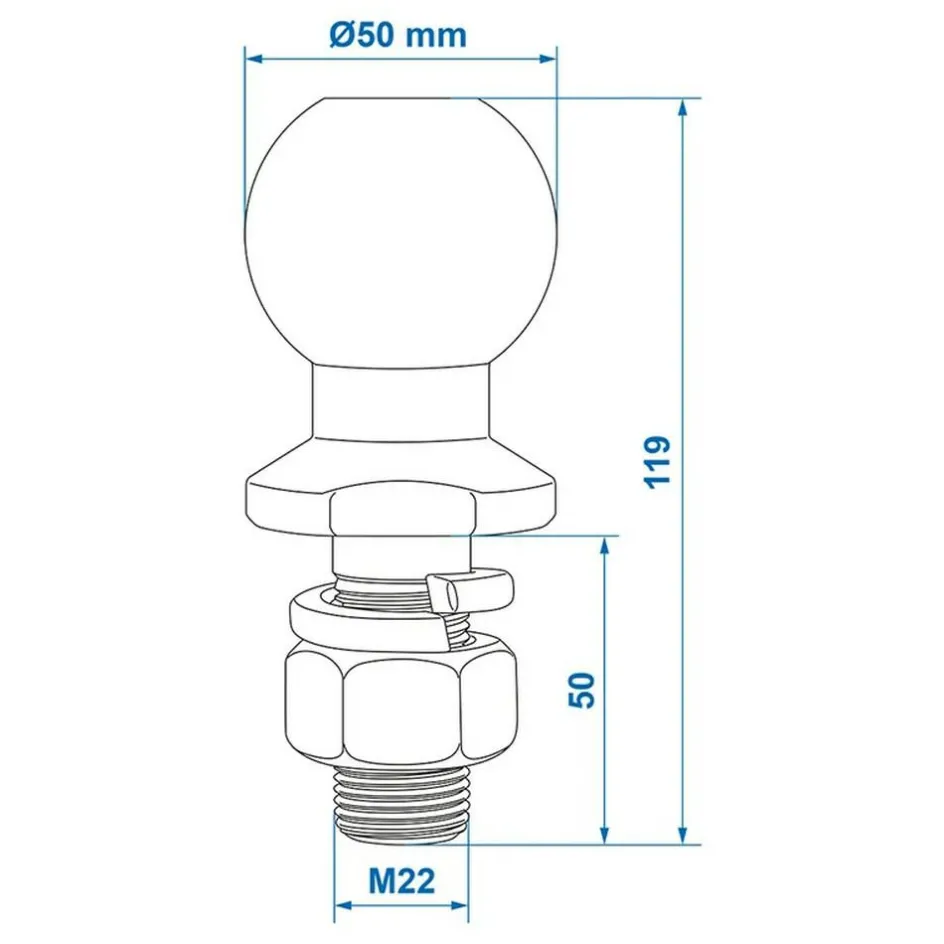 Outlet ProPlus Trekhaakkogel opschroefbaar