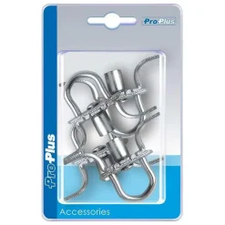 Clearance ProPlus Zeiloog rond met veer 27 mm 4 stuks