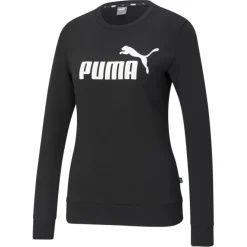 Hot Puma Essentials Logo Crew sweater dames black