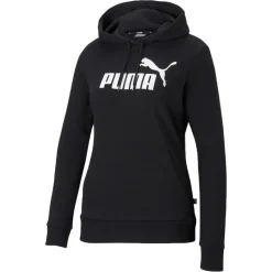 Puma Essentials Logo hoodie dames black
