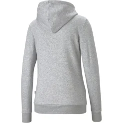 Online Puma Essentials Logo hoodie dames light grey heather