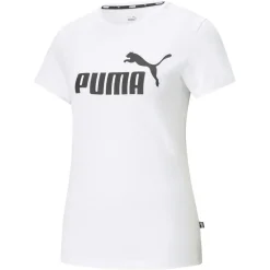 Outlet Puma Essentials Logo shirt dames white