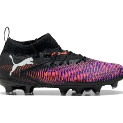 Clearance Puma FUTURE 8 MATCH FG AG voetbalschoenen junior black white glowing red