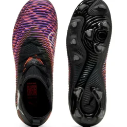 Clearance Puma FUTURE 8 MATCH FG AG voetbalschoenen junior black white glowing red
