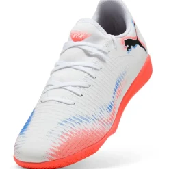 Clearance Puma Future 8 Play It IC zaalvoetbalschoenen white black glowing red