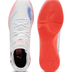 Clearance Puma Future 8 Play It IC zaalvoetbalschoenen white black glowing red