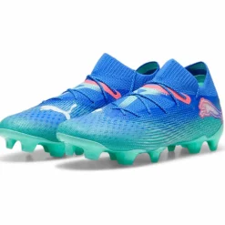 Outlet Puma FUTURE 7 ULTIMATE FG AG voetbalschoenen heren bluemazing white electric peppermint