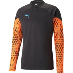 New Puma IndividualCUP trainingsshirt heren black ultra orange