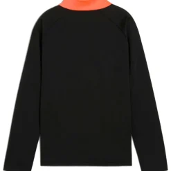 Discount Puma IndividualLIGA 1/4 Zip trainingsshirt junior black heat fire