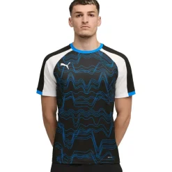 New Puma IndividualLIGA voetbalshirt heren black white ultra blue