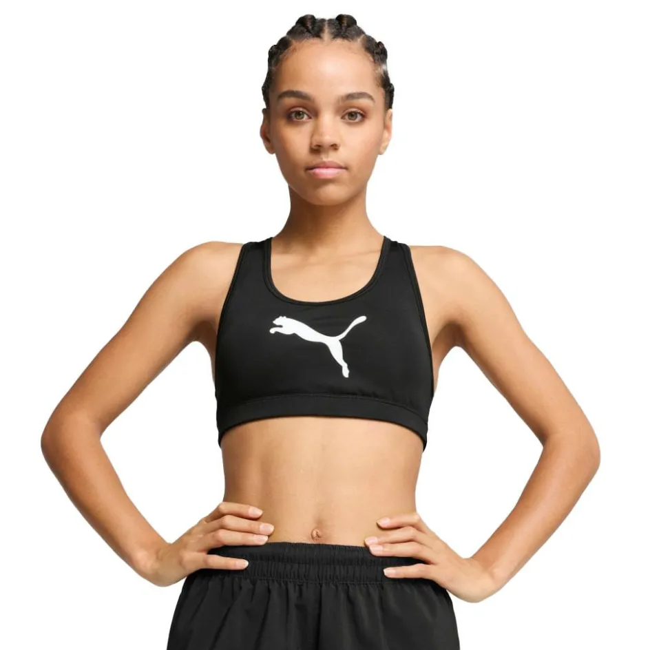 Puma 4KEEPS sport bh dames black big white cat