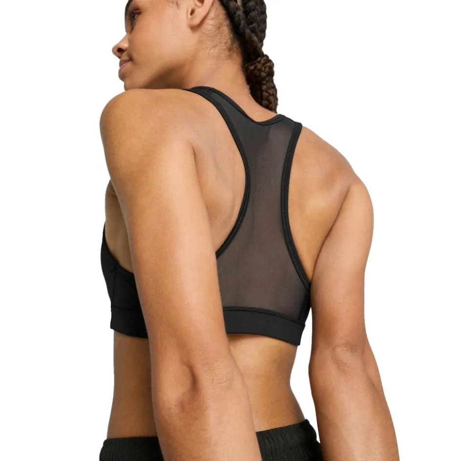 Puma 4KEEPS sport bh dames black big white cat