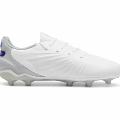Online Puma KING MATCH FG AG voetbalschoenen junior white bluemazing flat light grey