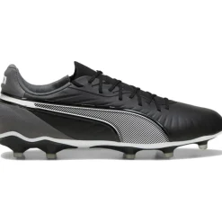 Clearance Puma KING MATCH FG AG voetbalschoenen heren black white cool dark grey