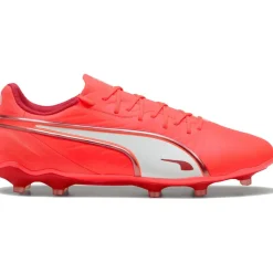 New Puma KING MATCH FG AG voetbalschoenen heren glowing red white red fire