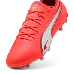 New Puma KING MATCH FG AG voetbalschoenen heren glowing red white red fire