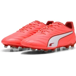 Puma KING PRO FG AG voetbalschoenen heren glowing red white red fire