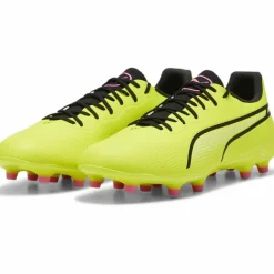 Best Puma KING PRO FG AG voetbalschoenen heren electric lime black poison pink
