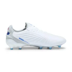 Best Puma KING ULTIMATE FG AG voetbalschoenen dames white bluemazing flat light grey sunset glow