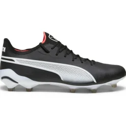 Online Puma King Ultimate FG AG voetbalschoenen heren black white fire orchid