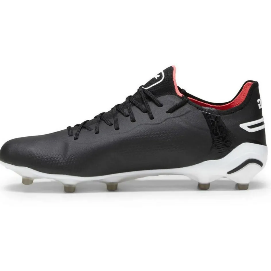 Online Puma King Ultimate FG AG voetbalschoenen heren black white fire orchid