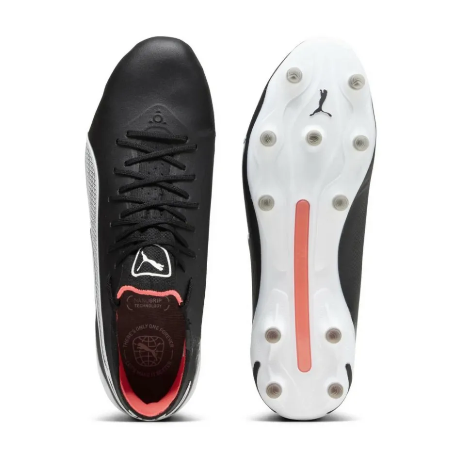 Online Puma King Ultimate FG AG voetbalschoenen heren black white fire orchid
