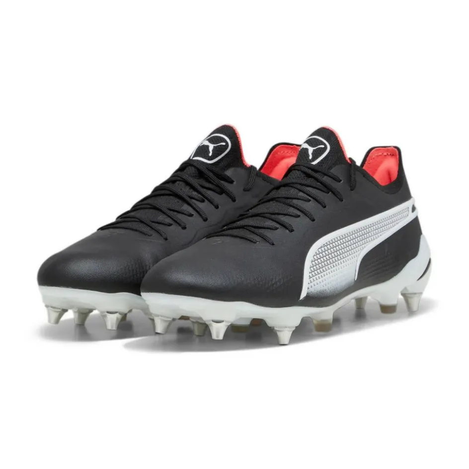 Puma King Ultimate MxSG voetbalschoenen heren black white fire orchid
