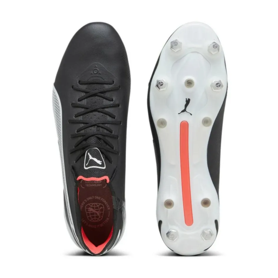 Puma King Ultimate MxSG voetbalschoenen heren black white fire orchid