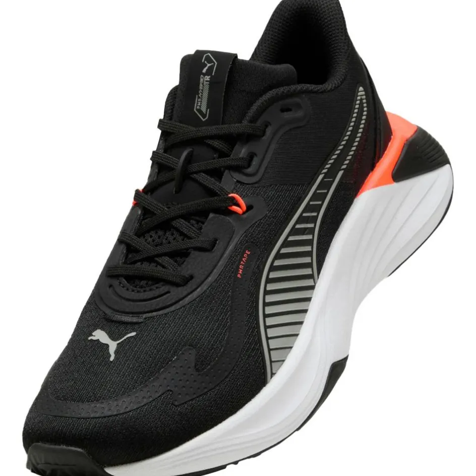 Puma PWR Hybride fitness schoenen heren black white glowing red gray echo