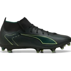 Puma Ultra 6 Match+ FG - AG voetbalschoenen black fizzy light green terrain